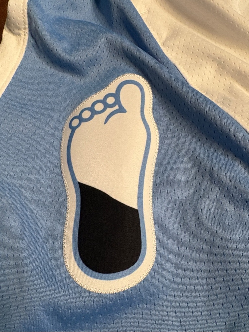 Air Jordan men’s White & NC Blue Tarheel Basketball Dri-fit shorts Size M - Picture 3 of 9